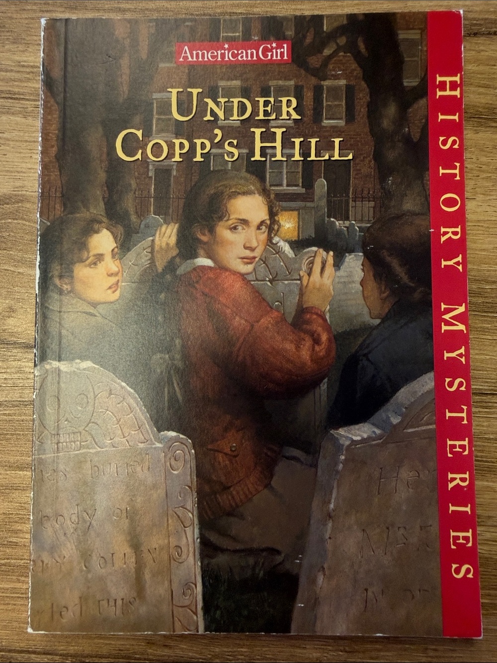 American Girl Under Copp's Hill Hardcover Book - Red/Brown Cover